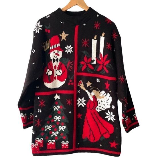 vintage Mathias ugly Christmas sweater size M - Picture 1 of 7